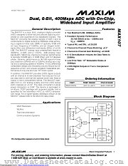 MAX107ECS+ datasheet pdf MAXIM - Dallas Semiconductor
