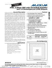 MAX109EHF-D datasheet pdf MAXIM - Dallas Semiconductor