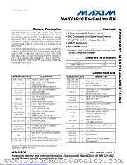 MAX11046EVKIT datasheet pdf MAXIM - Dallas Semiconductor