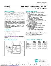 MAX11152 datasheet pdf MAXIM - Dallas Semiconductor