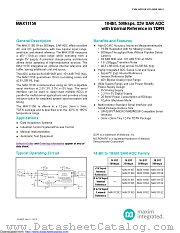 MAX11156ETC+T datasheet pdf MAXIM - Dallas Semiconductor