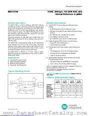 MAX11160EUB+T datasheet pdf MAXIM - Dallas Semiconductor