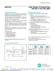 MAX11162 datasheet pdf MAXIM - Dallas Semiconductor