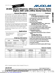 MAX11201EUB+ datasheet pdf MAXIM - Dallas Semiconductor