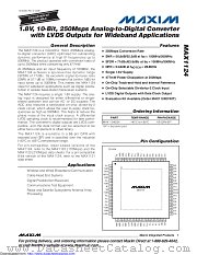MAX1124EGK+D datasheet pdf MAXIM - Dallas Semiconductor