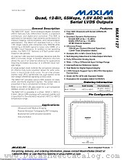 MAX1127EGK-D datasheet pdf MAXIM - Dallas Semiconductor