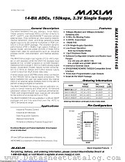 MAX1144BEAP+ datasheet pdf MAXIM - Dallas Semiconductor