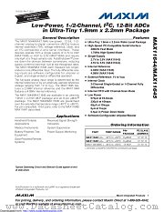 MAX11645 datasheet pdf MAXIM - Dallas Semiconductor