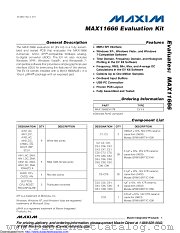 MAX11666EVKIT datasheet pdf MAXIM - Dallas Semiconductor