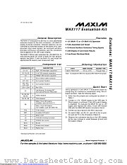 MAX117EVKIT-DIP datasheet pdf MAXIM - Dallas Semiconductor