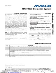 MAX11835TEVS datasheet pdf MAXIM - Dallas Semiconductor