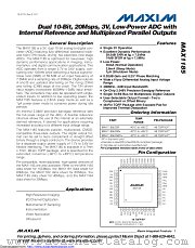 MAX1185ECM/V+T datasheet pdf MAXIM - Dallas Semiconductor