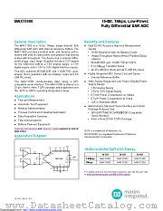 MAX11900GTP+ datasheet pdf MAXIM - Dallas Semiconductor