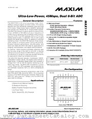 MAX1193ETI+T datasheet pdf MAXIM - Dallas Semiconductor