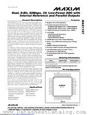 MAX1197ECM+D datasheet pdf MAXIM - Dallas Semiconductor
