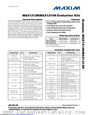 MAX1213NEVKIT datasheet pdf MAXIM - Dallas Semiconductor