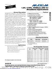 MAX1215 datasheet pdf MAXIM - Dallas Semiconductor