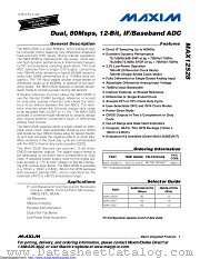 MAX12528ETK+D datasheet pdf MAXIM - Dallas Semiconductor