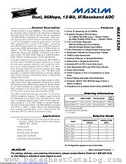 MAX12529ETK+D datasheet pdf MAXIM - Dallas Semiconductor