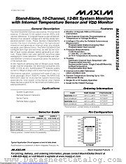 MAX1253BEUE+T datasheet pdf MAXIM - Dallas Semiconductor