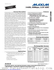 MAX12555ETL+ datasheet pdf MAXIM - Dallas Semiconductor
