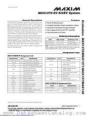 MAX1270EVKIT+ datasheet pdf MAXIM - Dallas Semiconductor