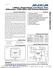 MAX1279 datasheet pdf MAXIM - Dallas Semiconductor
