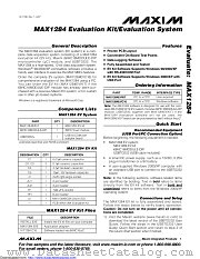 MAX1284EVKIT datasheet pdf MAXIM - Dallas Semiconductor