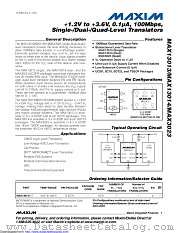 MAX3023EBC+TG47 datasheet pdf MAXIM - Dallas Semiconductor
