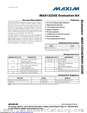 MAX13235EEVKIT+ datasheet pdf MAXIM - Dallas Semiconductor