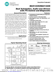MAX13326GUI/V+TW datasheet pdf MAXIM - Dallas Semiconductor