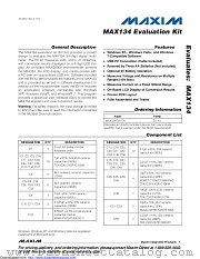 MAX134EVKIT# datasheet pdf MAXIM - Dallas Semiconductor