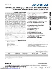 MAX1391 datasheet pdf MAXIM - Dallas Semiconductor