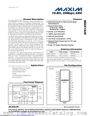 MAX1425EAI+ datasheet pdf MAXIM - Dallas Semiconductor