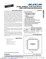 MAX1444EHJ/V+ datasheet pdf MAXIM - Dallas Semiconductor