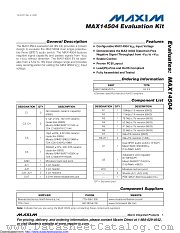MAX14504EVKIT datasheet pdf MAXIM - Dallas Semiconductor