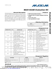 MAX14532EEVKIT datasheet pdf MAXIM - Dallas Semiconductor