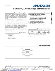 MAX14541E datasheet pdf MAXIM - Dallas Semiconductor