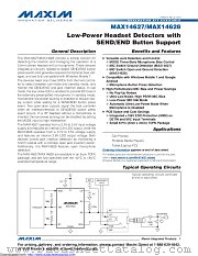 MAX14628ETA+T datasheet pdf MAXIM - Dallas Semiconductor