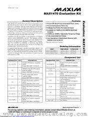 MAX1470EVKIT-433 datasheet pdf MAXIM - Dallas Semiconductor