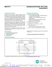 MAX14777GTP+ datasheet pdf MAXIM - Dallas Semiconductor