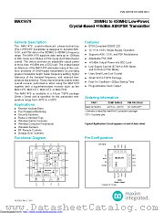 MAX1479ATE+ datasheet pdf MAXIM - Dallas Semiconductor