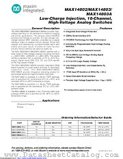 MAX14803AEWZ+T datasheet pdf MAXIM - Dallas Semiconductor