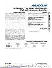 MAX14805CCM+ datasheet pdf MAXIM - Dallas Semiconductor