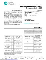 MAX14808EVKIT# datasheet pdf MAXIM - Dallas Semiconductor