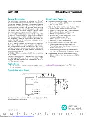 MAX14821ETG+ datasheet pdf MAXIM - Dallas Semiconductor