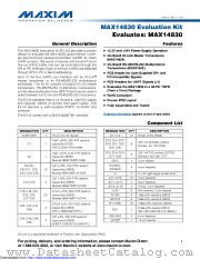 MAX14830EVKIT datasheet pdf MAXIM - Dallas Semiconductor