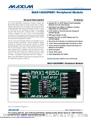 MAX14850PMB1# datasheet pdf MAXIM - Dallas Semiconductor