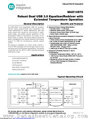 MAX14975ETG+ datasheet pdf MAXIM - Dallas Semiconductor