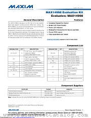 MAX14998EVKIT datasheet pdf MAXIM - Dallas Semiconductor